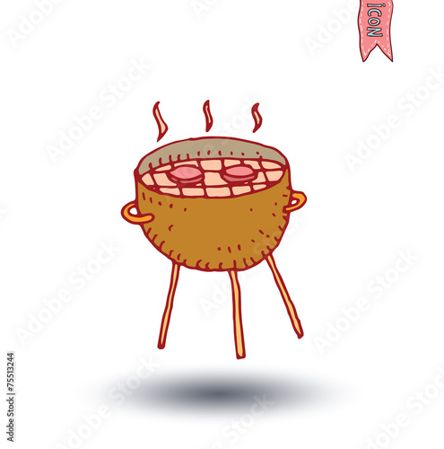 barbecue, vector illustration