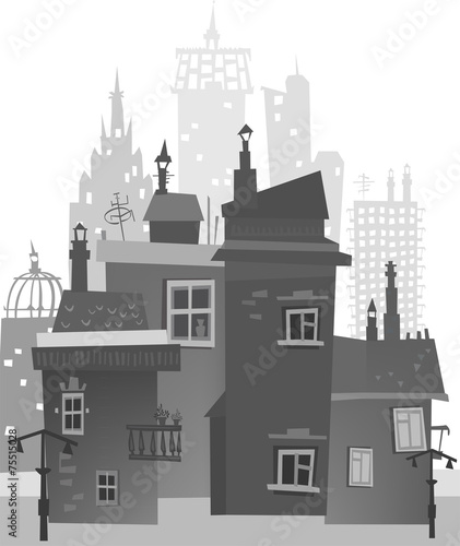 Capital, Big city illustration