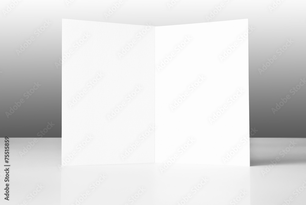 Blank open card Blank open card