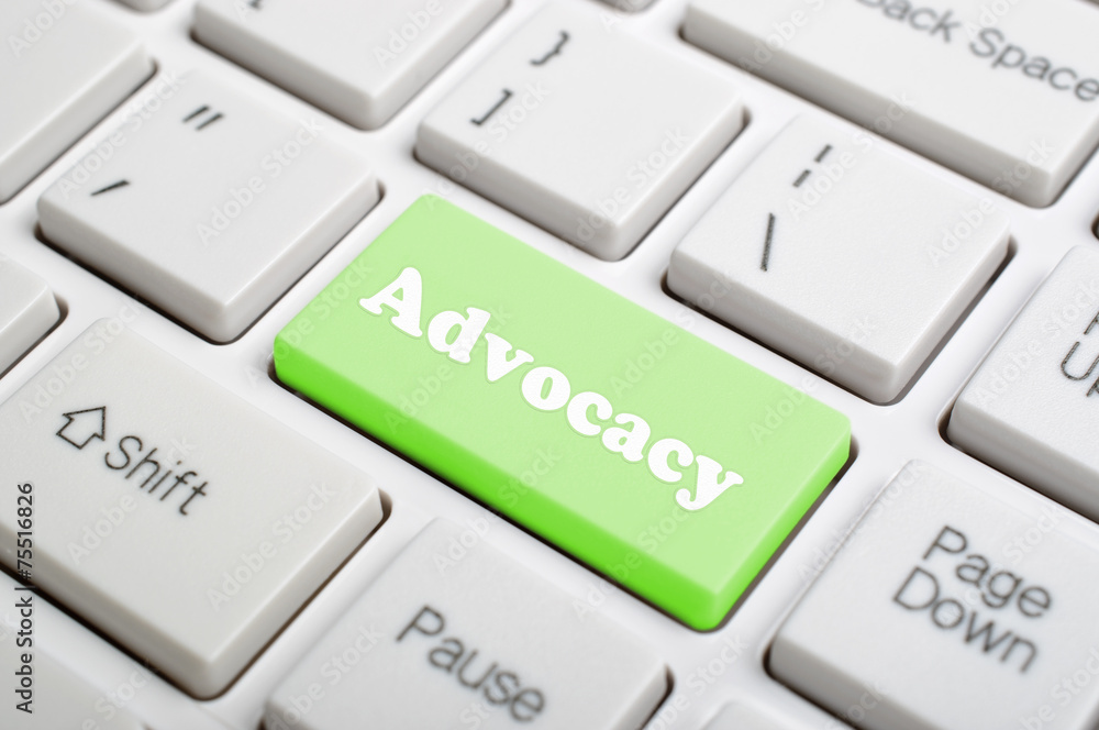 Advocacy key on keyboard Advocacy key on keyboard