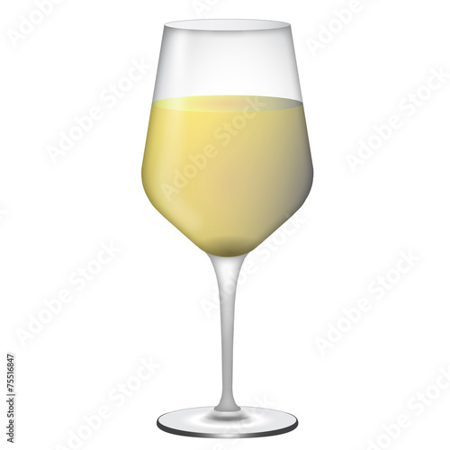 Calice di vino bianco