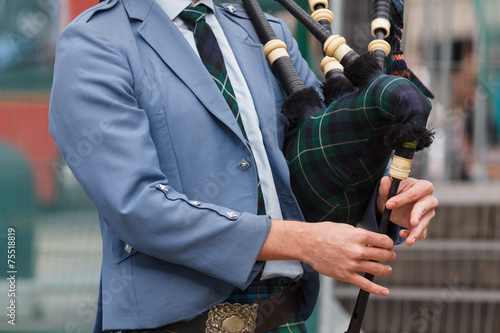 Fotografia Scottish piper upper part of the body