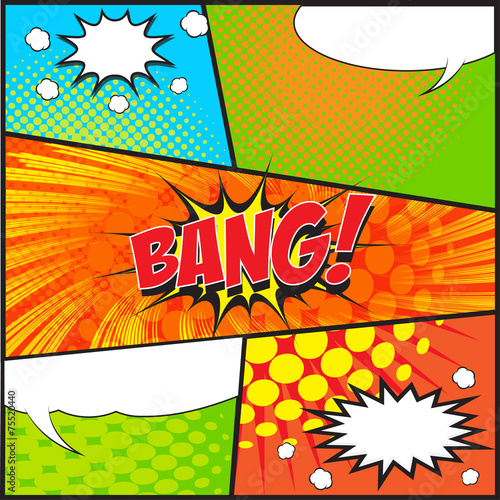Comic background