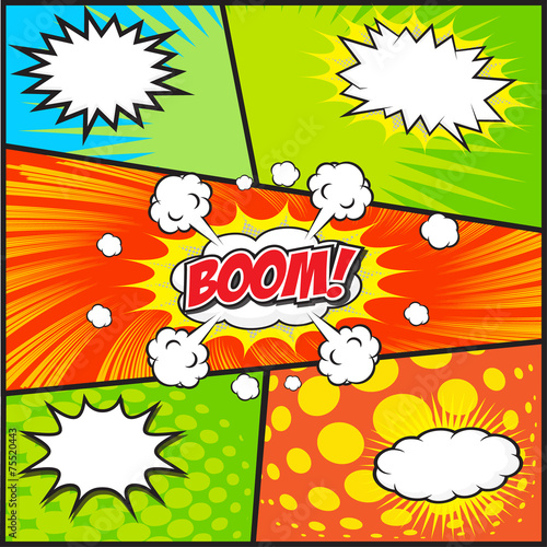 Comic background