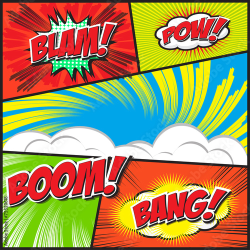 Comic background