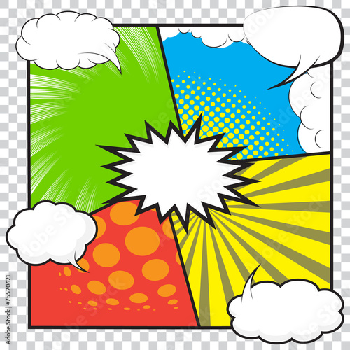 Comic background