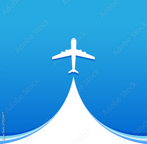 Air plane flying