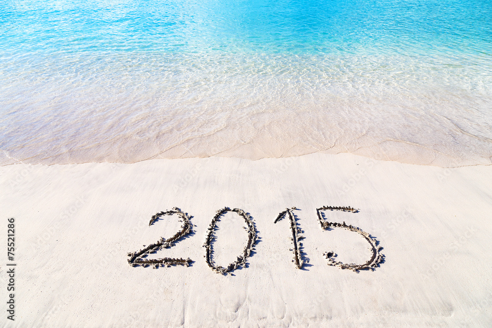 Fototapeta premium New Year Celebration on a tropical island.