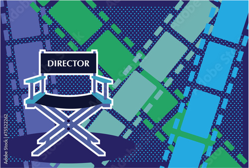 Directors chair Film vector