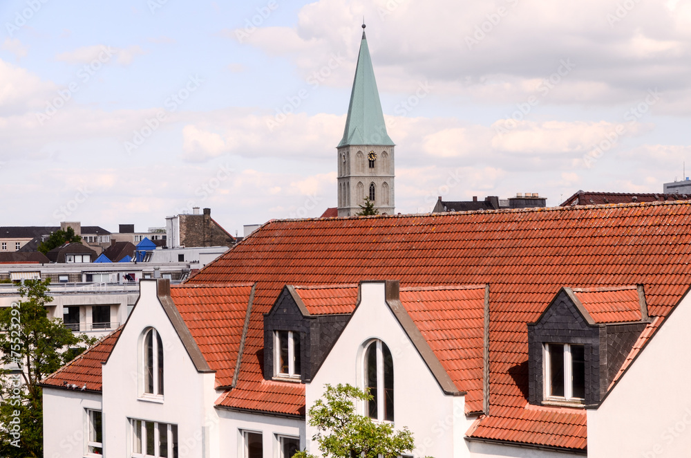 Naklejka premium Hamm Old German Gothic Town