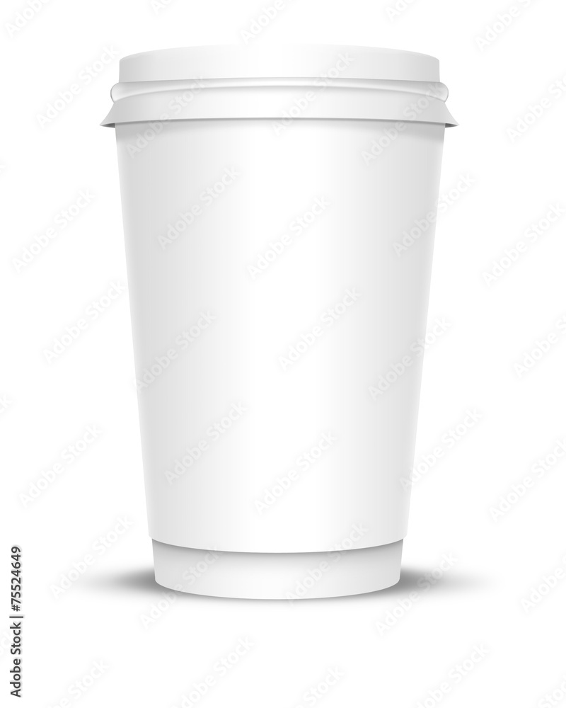 Coffee Cup with White Label Coffee Cup with White Label