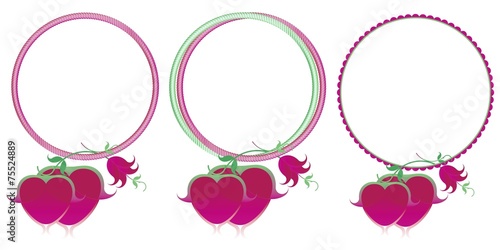 frame with heart