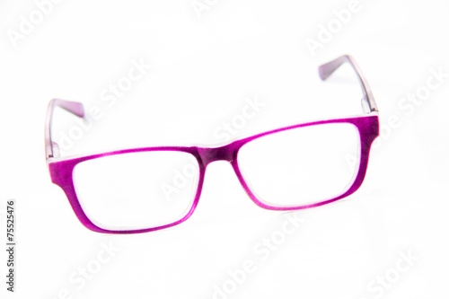 A eyeglasses isolated on the white background.