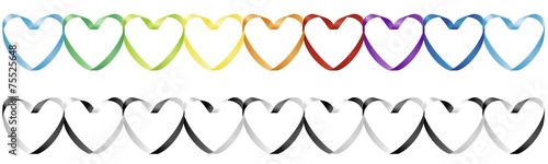 Heart shape from ribbon