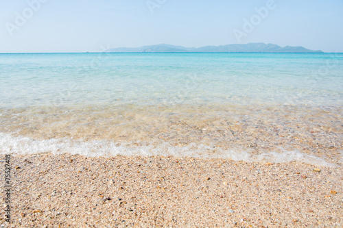 sea beach blue sky and sunlight relaxation landscape