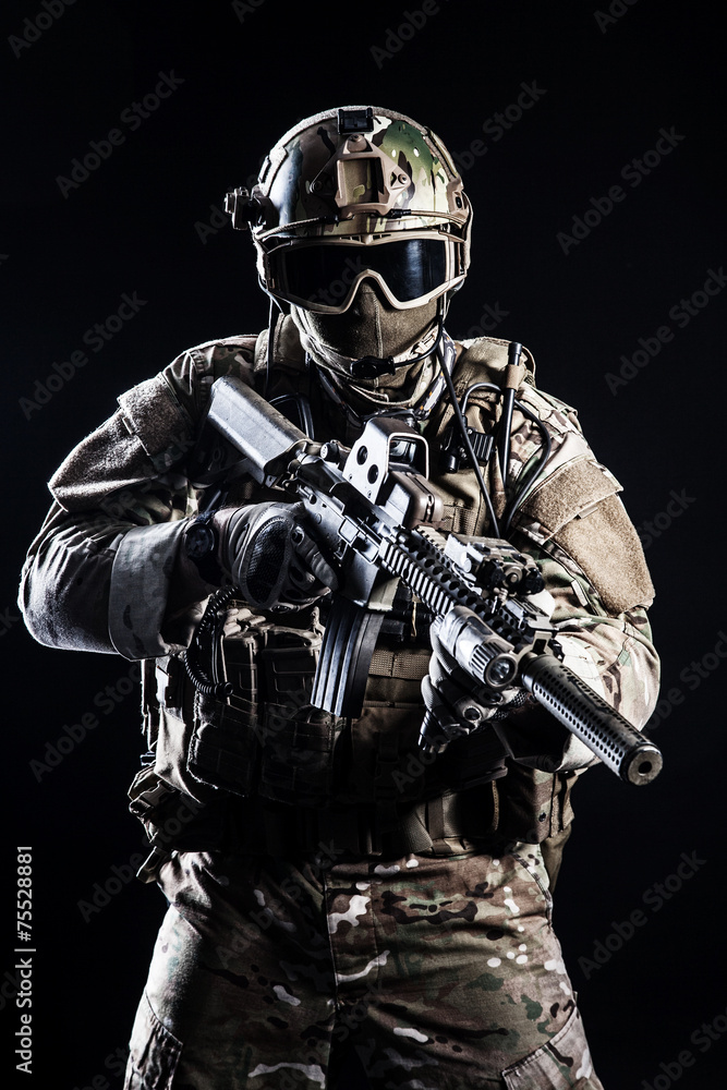 Naklejka premium Special forces soldier