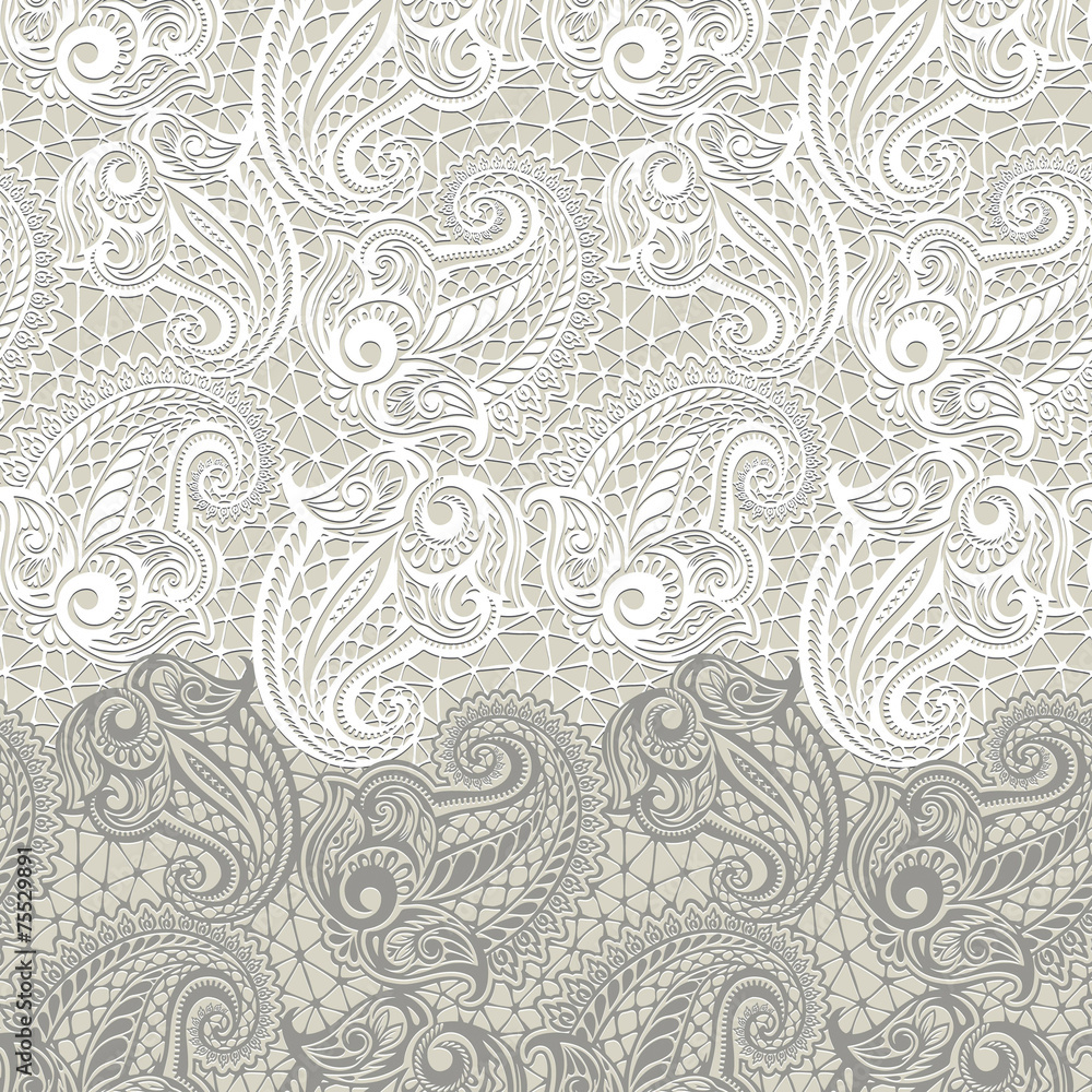 Paisley seamless lace pattern Paisley seamless lace pattern
