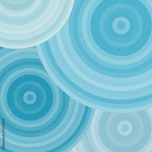 Blue ripples, circles, abstract background