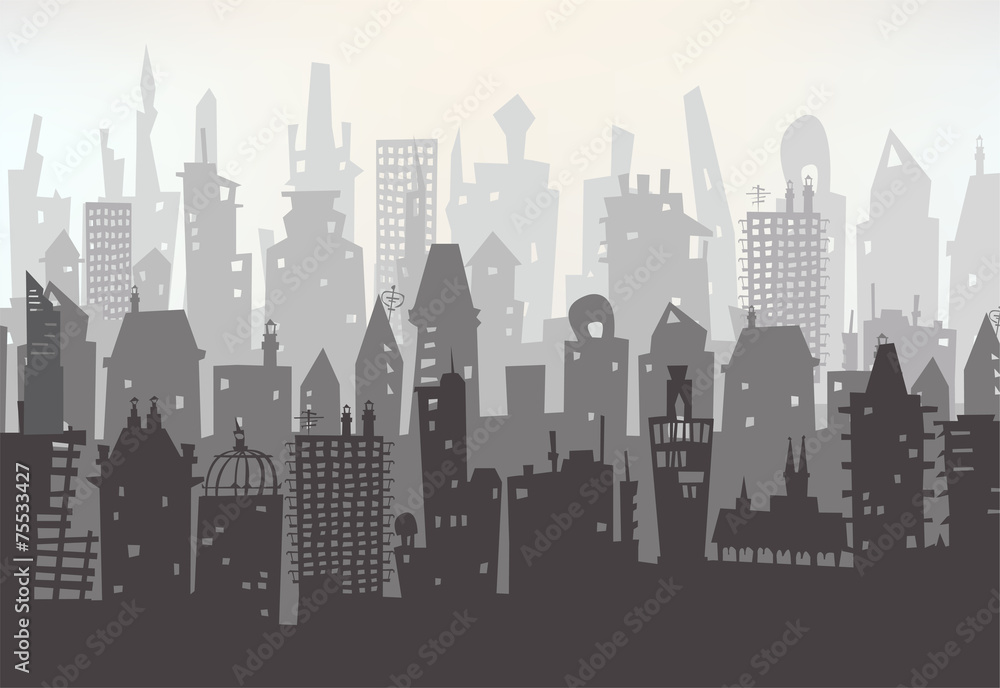 Capital, Big city illustration