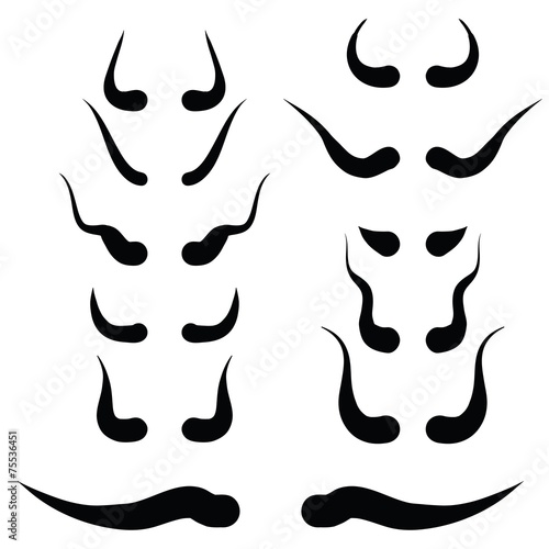 horns silhouettes photo