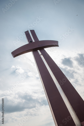 Millennium Cross on Hail Hill in Gdansk, Poland