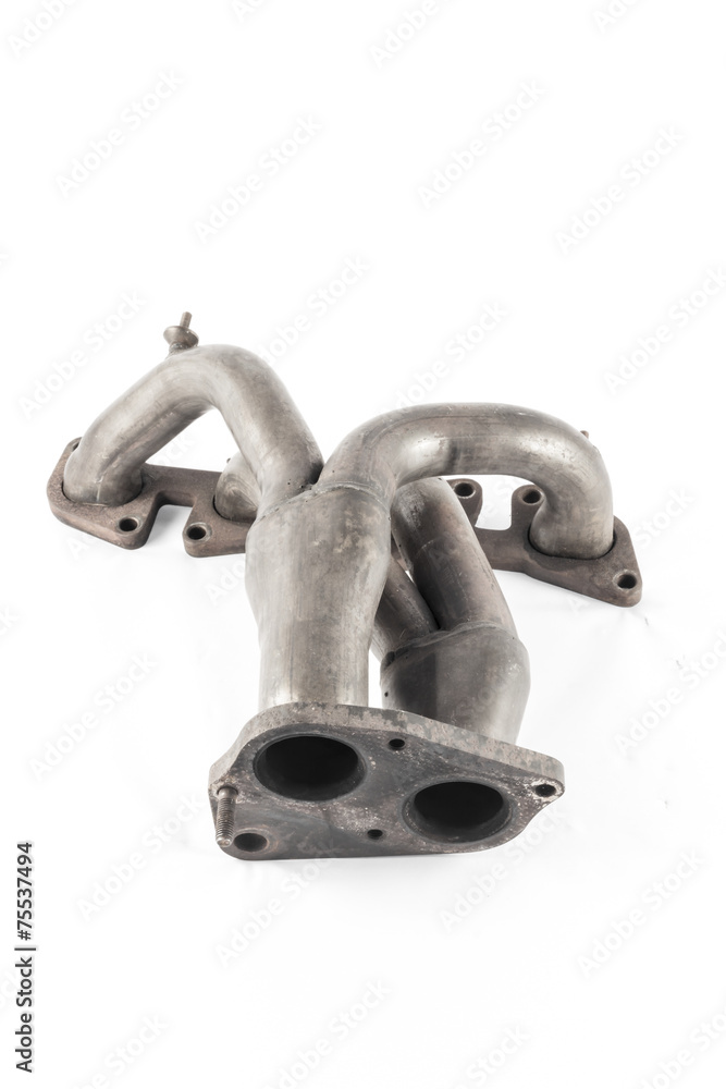 the exhaust pipes of the combustion engine