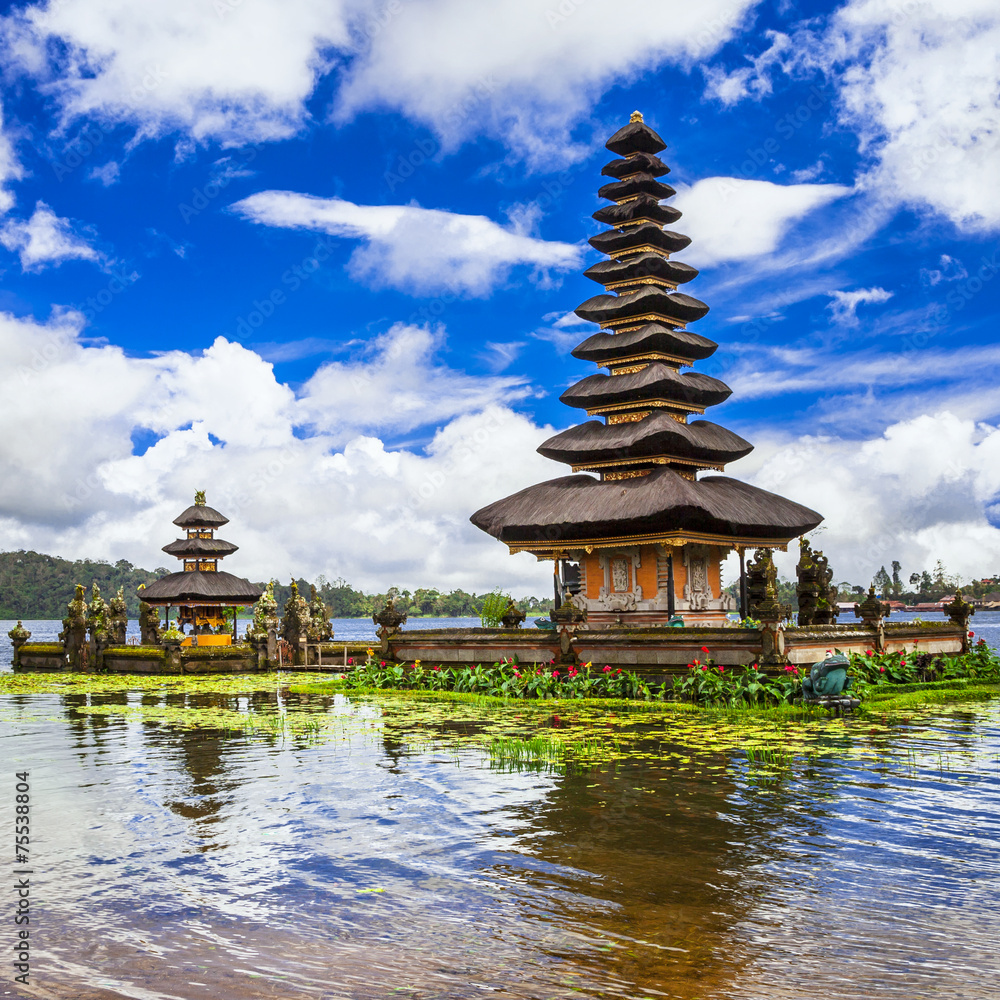 spiritual Bali. Ulun Danu temple in  Bratan lake