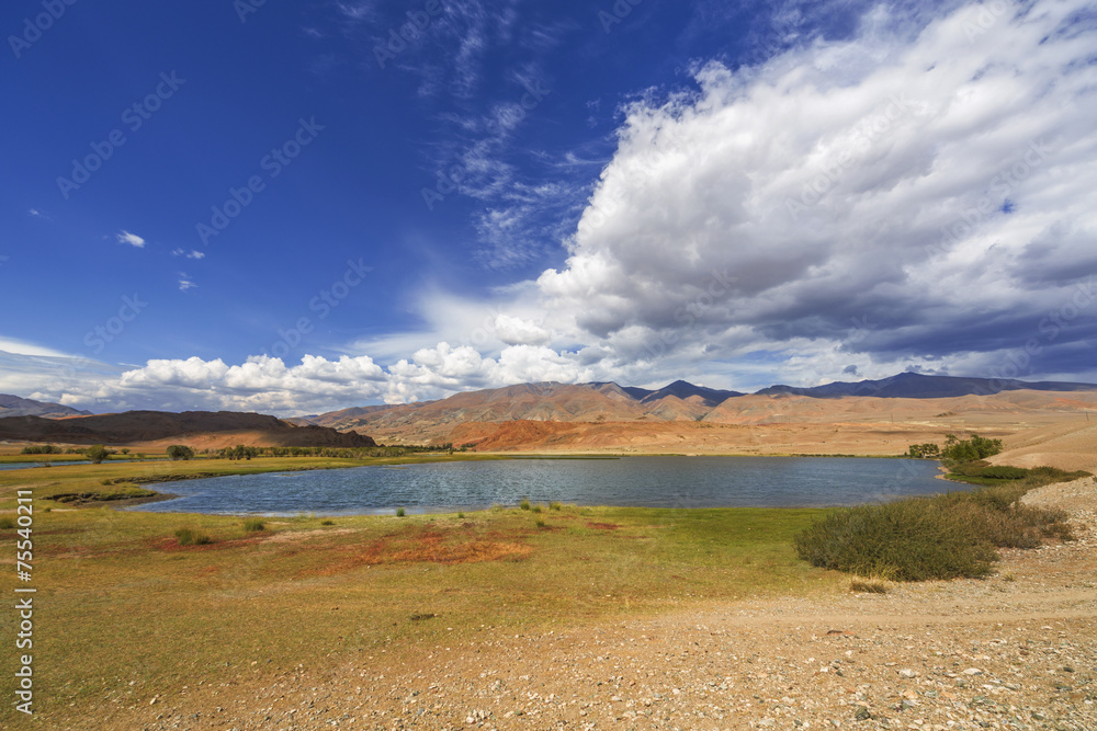 Lake Krasnogorsk in the Altai Republic Lake Krasnogorsk in the Altai Republic