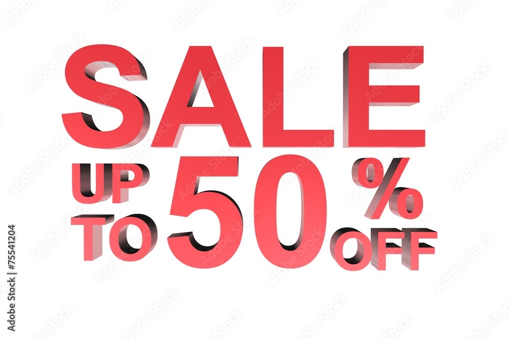 sale discount in 3d text sale discount in 3d text