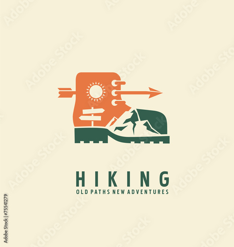 Adventure symbol vector concept