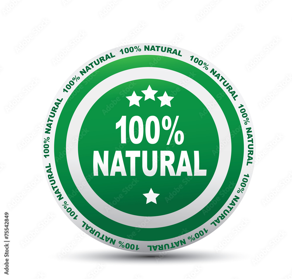 Label for natural products Label for natural products
