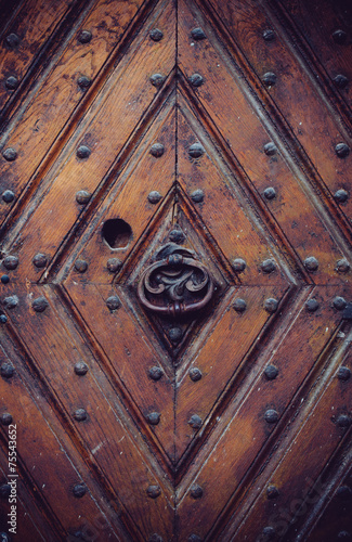 ancient wooden door