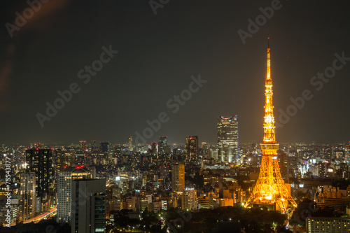 TOKYO - October 11  Tokyo Tower on October 11  2013 in Tokyo. It