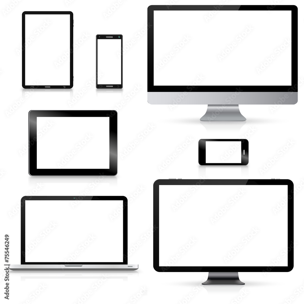Modern digital tech device collection Modern digital tech device collection