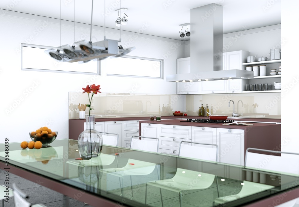 moderne Küche Interieur Design