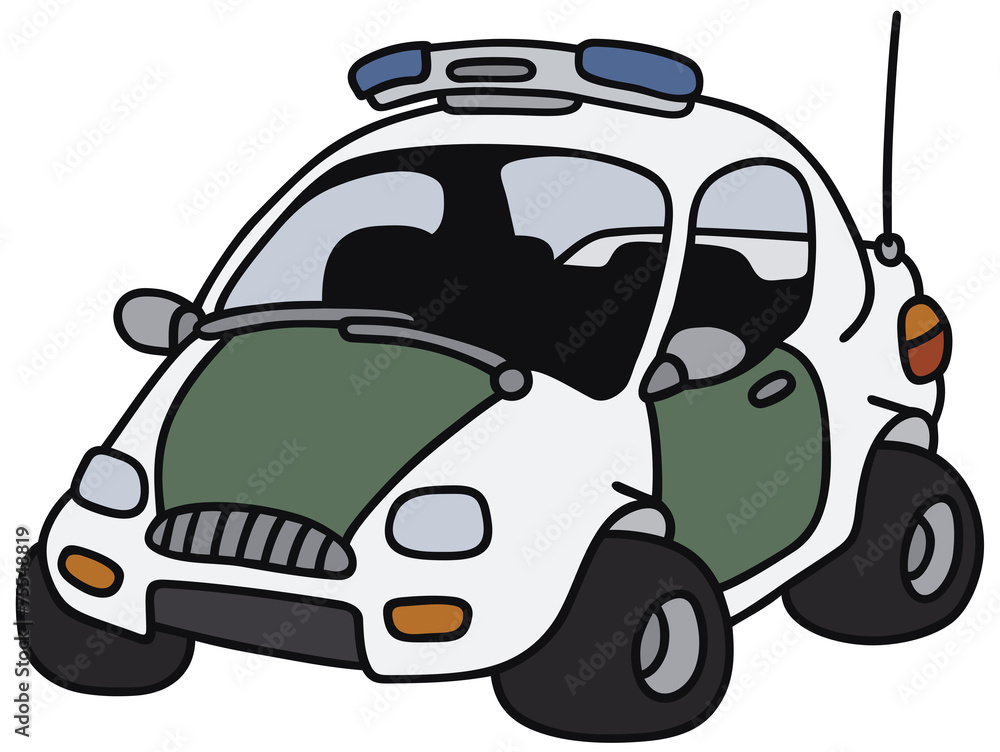 Funny police car - not a real model Funny police car - not a real model