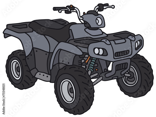 Blue all-terrain vehicle - not a real model