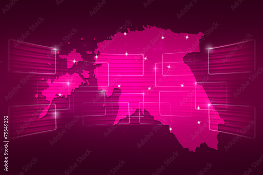 Obraz premium Estonia Map World map News Communication pink