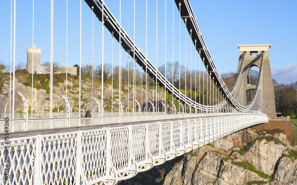 Obraz premium Clifton Suspension Bridge above the River Avon in Bristol