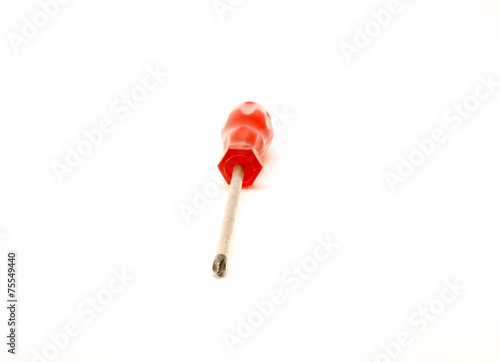 Screwdriver isolated on white background.