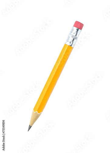 Lead pencil isolated on white background.