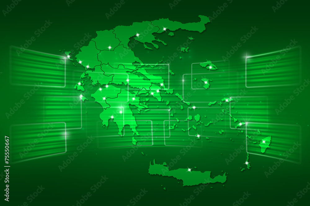 Greece Map World map News Communication green Greece Map World map News Communication green