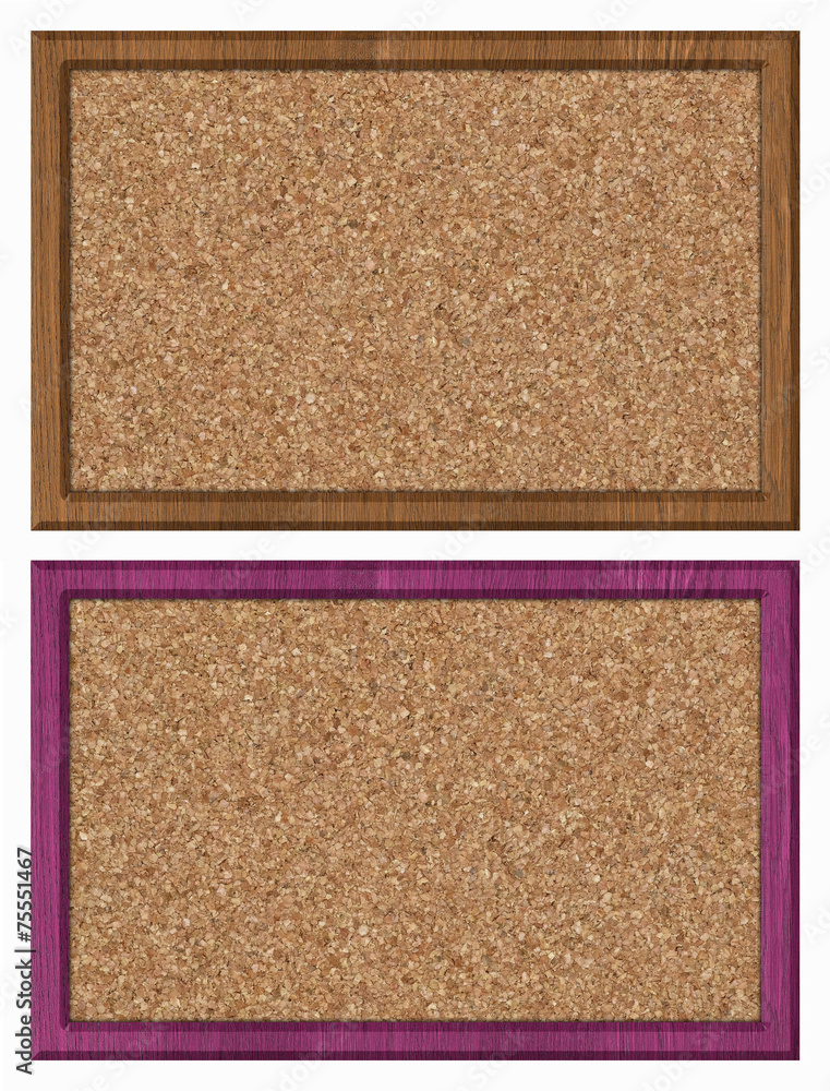 Fototapeta premium cork bulletin board, set