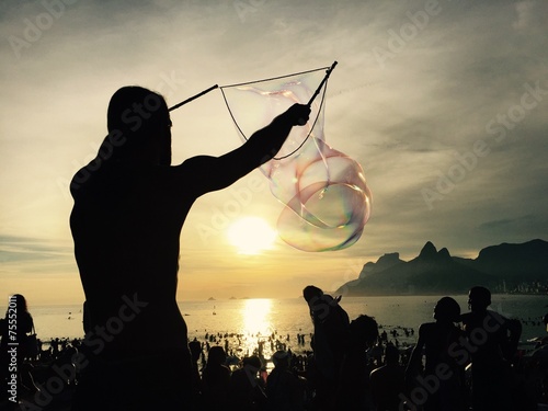 Coucher de soleil à Rio de Janeiro