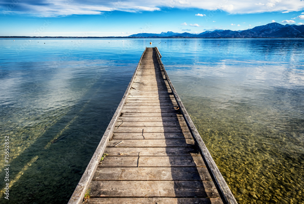 old wooden jetty