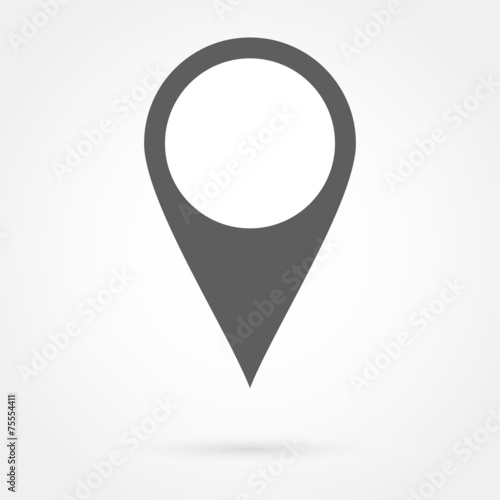 Pointer icon with shadow