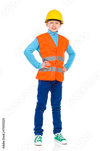 Little construction worker