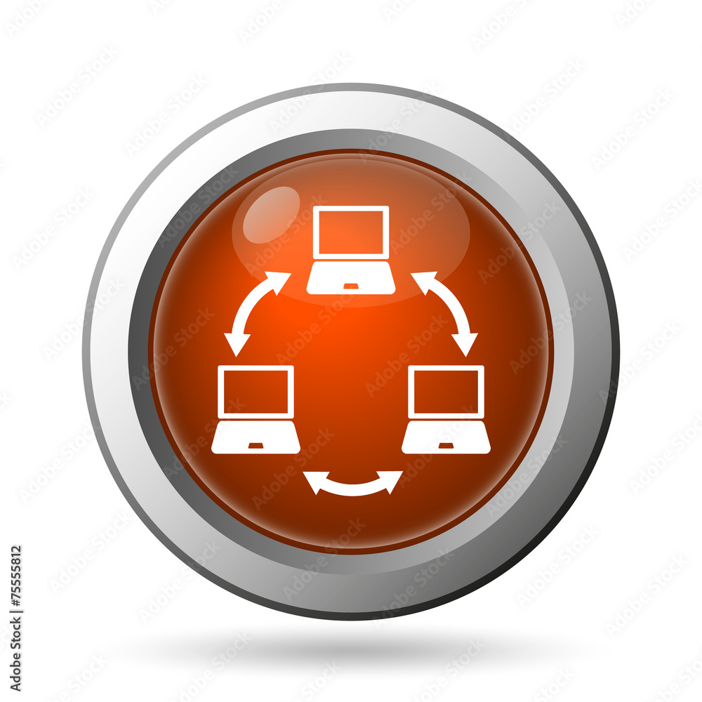 Computer network icon Computer network icon