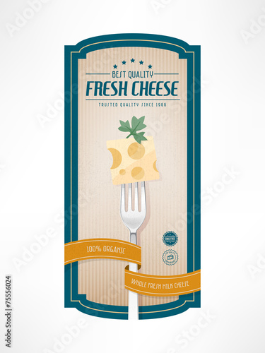 Food vintage label