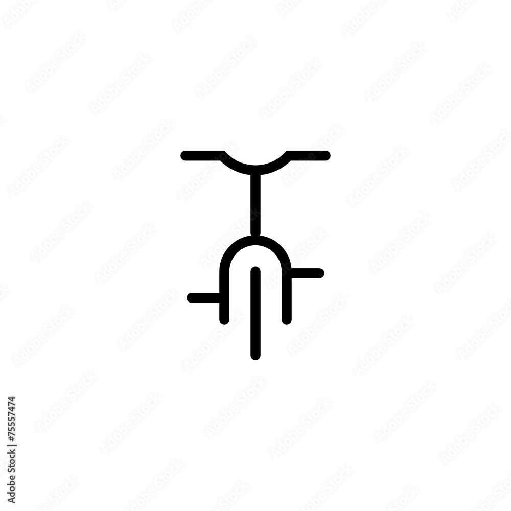 Bicycle Trendy Thin Line Icon Bicycle Trendy Thin Line Icon